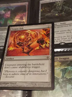 MTG Torpor Orb New Phyrexia Regular Rare 8 Cast Legacy Lp - Image 3