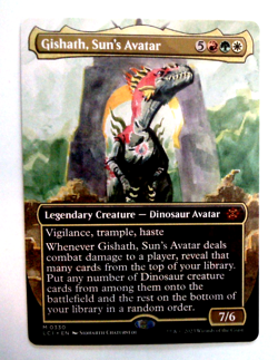 Gishath, Sun's Avatar (Borderless) - Lost Caverns of Ixalan (LCI) - EN - M 0330 - Image 1