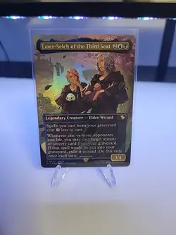 Emet-Selch of the Third Seat (Borderless) (Chocobo Track Foil) Commander: Final - Image 1