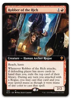 Robber of the Rich (Extended Art) #365 (NM) Throne of Eldraine ELD Magic MTG - Image 1