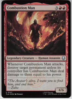 MTG Combustion Man Foil NM Avatar: The Last Airbender Magic 127 - Image 1