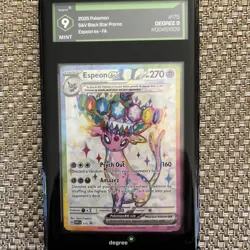Degree 9!!- Espeon Ex 175 Black Star Promo Prismatic Evolutions Pokemon - Image 1