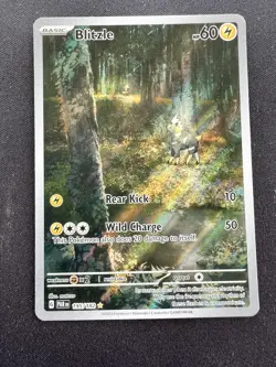 Blitzle 195/182 Illustration Rare Paradox Rift SV04 Holo Pokemon TCG - Image 1