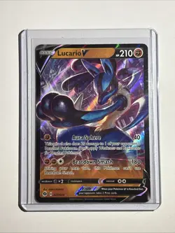 Lucario V 027/073 Champions Path NM Ultra Rare Pokemon Card L7 - Image 1