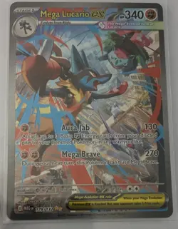 Pokemon Mega Lucario Special Illustration Rare Full Art Holo 179/132 MEG EN - Image 1