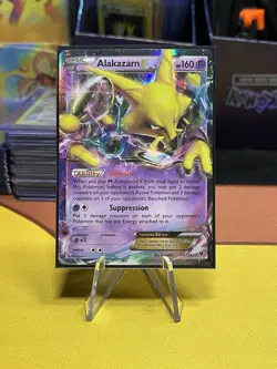 Pokemon Alakazam EX 25/124 Fates Collide Holo Ultra Rare 2016 HP - Image 1