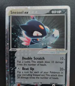 2003 Pokemon Sneasel ex-103/109-Ruby and Sapphire Holo-WOTC-LP- With Swirl. - Image 2