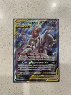 Pokemon Mewtwo & Mew GX Tag Team Promo SM191 Mint - Image 1