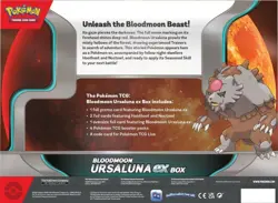 Pokemon TCG: Bloodmoon Ursaluna Ex Box - 4 Packs NEW - Image 2