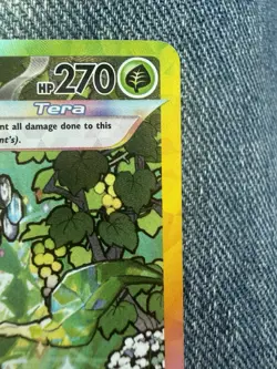 Pokemon TCG Leafeon EX Prismatic Evolutions Double Rare Rainbow Holo free ship - Image 2