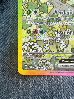 Pokemon TCG Leafeon EX Prismatic Evolutions Double Rare Rainbow Holo free ship - Image 4