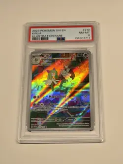 Pokemon TCG Kirlia Illustration Rare Scarlet & Violet Base 212/198 PSA 8 NM-MT - Image 1