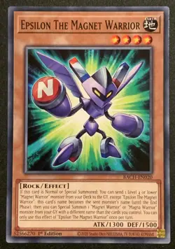 Epsilon the Magnet Warrior | BACH-EN020 | Common | 1st Edition | YuGiOh TCG - Image 1