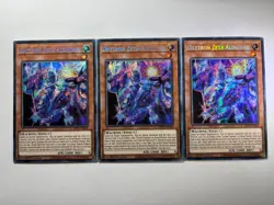 3 x Drytron Zeta Aldhibah MP21-EN240 Secret Rare 1st Edition YuGiOh Playset NM - Image 1