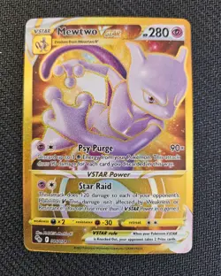 Mewtwo VSTAR (Secret) 086/078 Pokemon GO Holo pokemon - Image 1