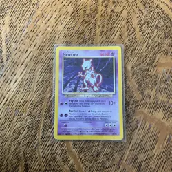 Mewtwo 010/102 Base Set Holo Pokemon Card Good Condition - Image 1