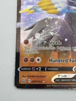 Pokemon Rapid Strike Urshifu V 087/163 Battle Styles Ultra Rare Holo 220 HP-DMG - Image 3