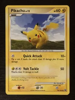 Majestic Dawn Pikachu TCG Card 70/100 Pokemon Near Mint - Image 1