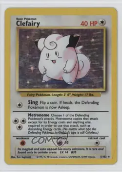 Clefairy Holo Pokemon Base Set #5 1999 - Image 1
