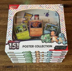 Lot of 6 - Pokemon 151 Poster Collection Box Sealed Brand New - Unsealed Case - Image 1