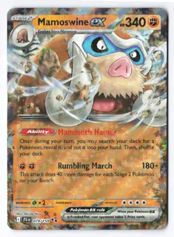 Mamoswine ex 079/159 - SV09: Journey Together Pokemon Holo Double Rare NM - Image 1