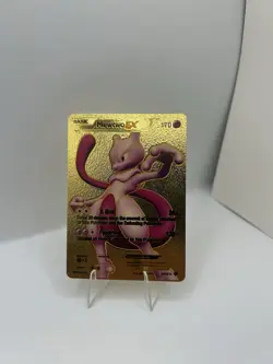 Pokemon Mewtwo EX HP 170 Gold Foil Fan Art Card 98/99 - Image 1