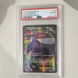 Pokemon Gengar EX Full Art Phantom Forces #114 PSA Graded 2014 Holo - Image 1