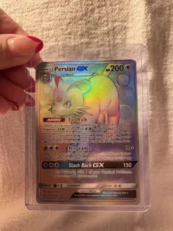 Pokemon Persian GX Secret Rare Holo 227/214 Sm-Unbroken Bonds 200 HP English - Image 1