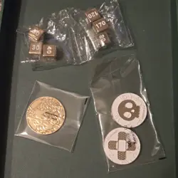 New Pokemon TCG Charizard UPC Gold Metal Coin Dice Condition Markers Tournament - Image 1