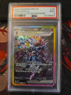 Pokemon TCG Ceruledge EX 147/131 Sir Holo Prismatic Evolutions 2025 Psa 9 - Image 1