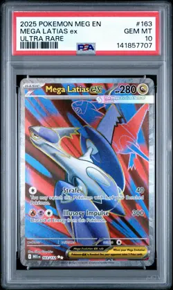 Pokemon TCG Mega Latias ex 163/132 Ultra Rare Holo PSA 10 - Image 1