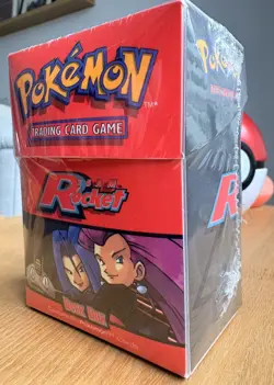 Pokemon Team Rocket Vintage Deck Box Factory Sealed - Image 1