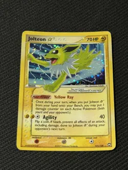 Pokemon Jolteon Star 101/108 EX Power Keepers Holo Rare 70 HP Basic Fukuda - Image 1