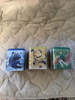 Pokemon TCG: Stacking Tin 2025 - 3 Packs, Stickers - SEALED, IN HAND 3 TINS! - Image 2