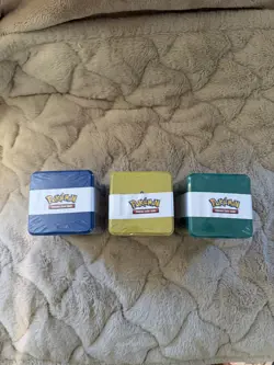 Pokemon TCG: Stacking Tin 2025 - 3 Packs, Stickers - SEALED, IN HAND 3 TINS! - Image 3