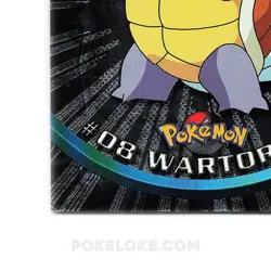 Wartortle #08 - Holo Foil - Black Logo - 1999 Topps Pokemon Card - Image 2