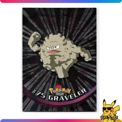 Graveler #75 - Holo Foil- Black Logo - 1999 Topps Pokemon Card - Image 1