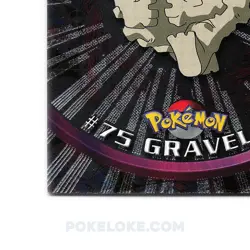 Graveler #75 - Holo Foil- Black Logo - 1999 Topps Pokemon Card - Image 2