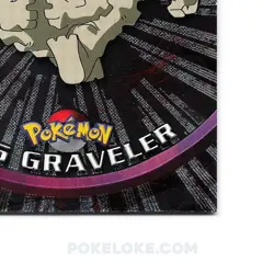 Graveler #75 - Holo Foil- Black Logo - 1999 Topps Pokemon Card - Image 3