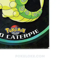 Caterpie #10 - Holo Foil - 1st Print - 1999 Topps Pokemon Card - Image 3
