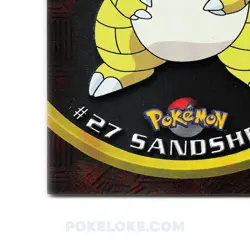 Sandshrew #27 - Holo Foil - 1st Print - 1999 Topps Pokemon Card - Image 2