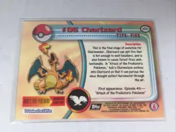 Pokemon Card Charizard #06 Non Holo Topps Series 1 1999 TV Animation Edition - Image 2
