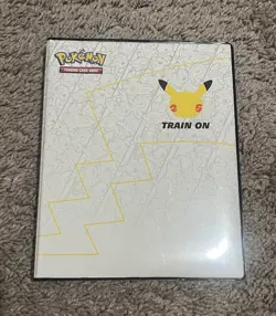 Pokemon Oversized 25th Anniversary Binder + 9 Oversized Pokemon Cards Lot - Image 1