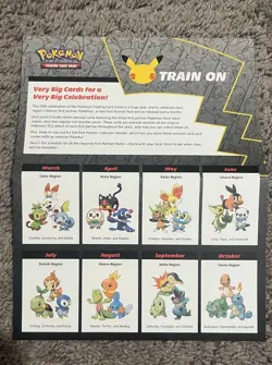 Pokemon Oversized 25th Anniversary Binder + 9 Oversized Pokemon Cards Lot - Image 3