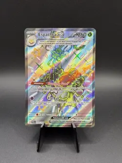 Pokemon TCG Espathra EX Full Art Paldean Fates Card 214/091 Shiny Ultra Rare - Image 1