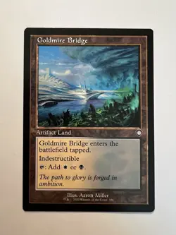 Goldmire Bridge - RETRO FRAME - MTG The Brothers' War: Commander - NM - Image 1