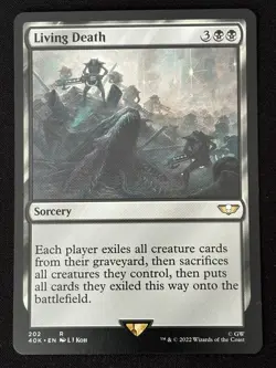 1x MTG Living Death - Universes Beyond: Warhammer 40,000 (40K) #202 - Magic - Image 1