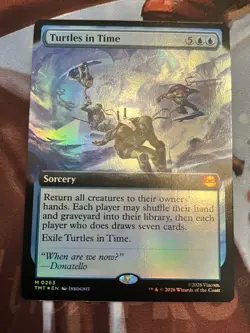 Turtles in Time (Extended Art) Foil - MTG TMT Ninja Turtles NM - 0263 - In Hand - Image 3