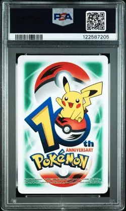 PSA 10 POKEMON PLAYING CARD FEEBAS MILOTIC GREEN 10 HEARTS 10TH ANNIVERSARY 345 - Image 2