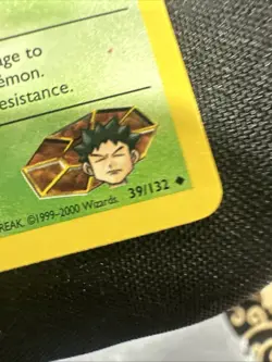 Brock's Golbat 39/132 Gym Heroes 1st Edition Pokemon Card Uncommon LP - Image 5